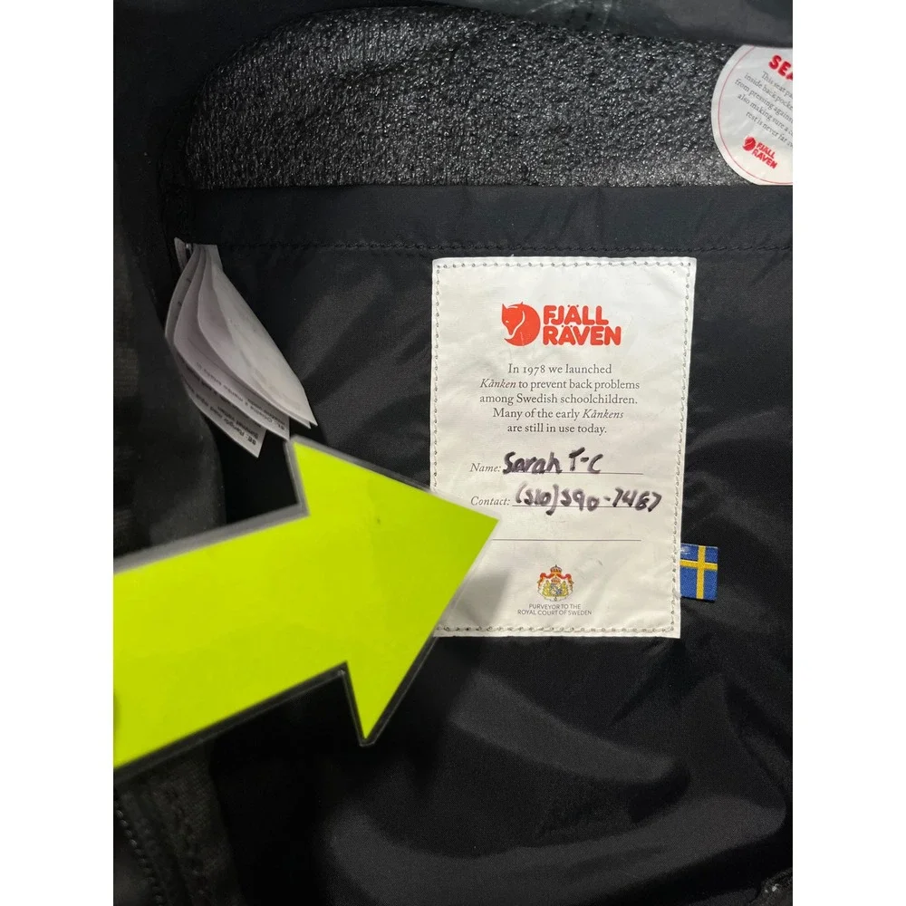 Fjallraven Kanken Mini Black Backpack 23561 Small Everyday Bag